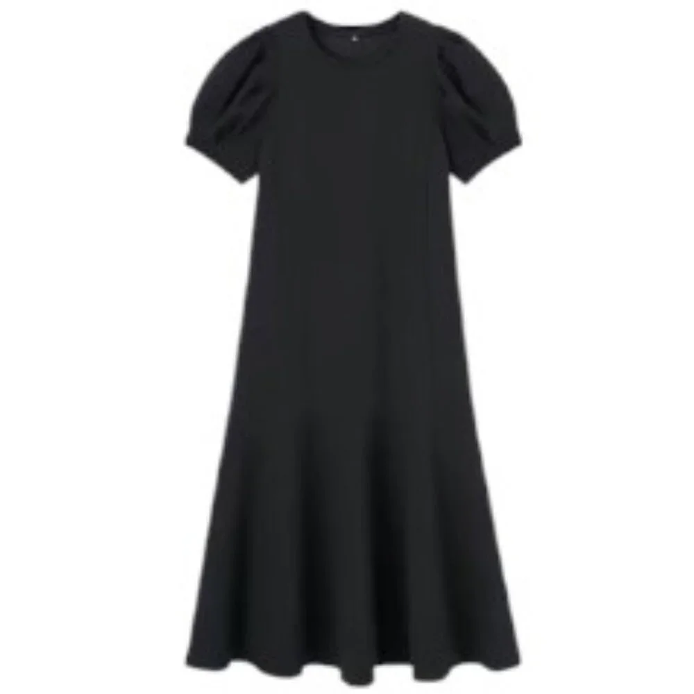 NWT GU by Uniqlo Women's Volume Sleeve Dress (Half Sleeve) Z+E - Picture 2 of 8